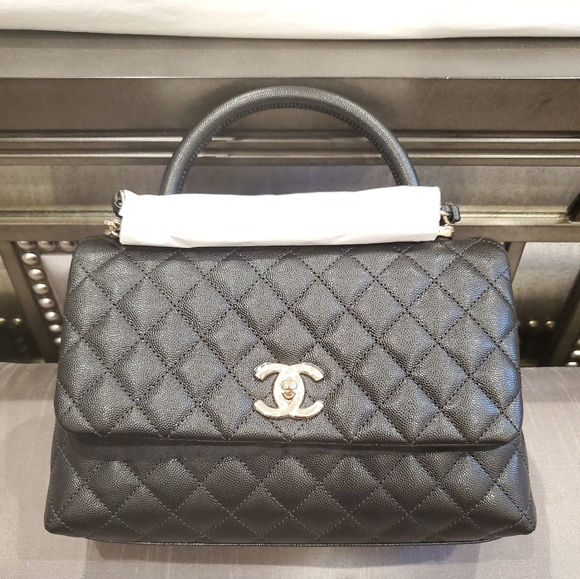 CHANEL Handbags - Chanel Coco Flap with Top Handle